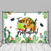 Aperturee - Green Cactus Taco Boat A Graduation Photo Backdrop